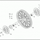 XL1200 1CAP SPORTSTER 1200 (2000) FRONT WHEEL - CAST