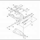 FXDP 1GKV DYNA DEFENDER (2002) REAR FORK, DEBRIS DEFLECTOR & BELT GUARD