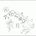 FXDWG3 1PEV CVO DYNA WIDE GLIDE (2002) Фара