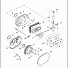 XL883C 4CJM SPORTSTER 883 CUSTOM (2002) AIR CLEANER & ENRICHENER