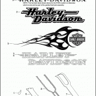 FXD 1GHV DYNA SUPER GLIDE (2002) FUEL TANK TRIM (DECALS)