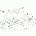 SIDECAR FOR FLHTCU/I 8SKX FLHTCU/I SIDECAR (2002) SIDECAR FENDER