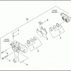 FLHRSEI 1PDC CVO ROAD KING (2002) Задний суппорт