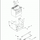 FLHT 1DDV ELECTRA GLIDE STANDARD (2002) BATTERY, TRAY & CABLES