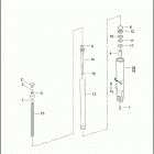 FLHRSEI 1PDC CVO ROAD KING (2002) FRONT FORK - LEFT