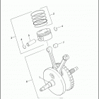 FXDP 1GKV DYNA DEFENDER (2002) PISTONS AND FLYWHEEL ASSEMBLY - TWIN CAM 88 ™