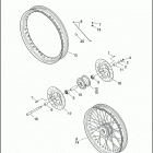 FXDX 1GJV DYNA SUPER GLIDE SPORT (2002) FRONT WHEEL - LACED