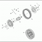 XL1200 1CAP SPORTSTER 1200 (2000) REAR WHEEL - LACED