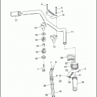 XL883HUG 4CEM SPORTSTER 883 HUGGER (2002) HANDLEBAR & THROTTLE CONTROL