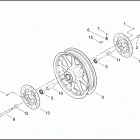 FLHTPI 1FMW ELECTRA GLIDE STANDARD POLICE (2002) Переднее колесо