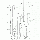 XL883C 4CJM SPORTSTER 883 CUSTOM (2002) Передняя вилка