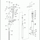 FLHTPI 1FMW ELECTRA GLIDE STANDARD POLICE (2002) FRONT FORK - RIGHT