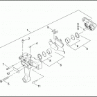 FLHTCI 1FFW ELECTRA GLIDE CLASSIC (2001) Задний суппорт