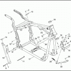 FXSTB 1BTY NIGHT TRAIN (2002) FRAME & JIFFY STAND