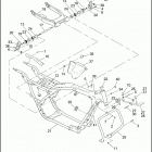 FLHT 1DDV ELECTRA GLIDE STANDARD (2002) FRAME, REAR FORK & JIFFY STAND