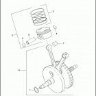 FLHTPI 1FMW ELECTRA GLIDE STANDARD POLICE (2002) PISTONS & FLYWHEEL ASSEMBLY - TWIN CAM 88 ™