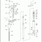 FLHRSEI 1PDC CVO ROAD KING (2002) FRONT FORK - RIGHT