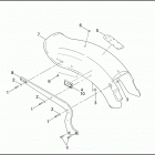FXSTB 1BTY NIGHT TRAIN (2002) REAR FENDER & SUPPORTS - FXST / I, FXSTS / I & FXSTB / I