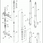 FXDXT 1GLV DYNA SUPER GLIDE T-SPORT (2002) FRONT FORK - FXDX & FXDXT