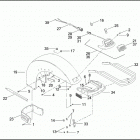 FLHTPI 1FMW ELECTRA GLIDE STANDARD POLICE (2002) FRONT FENDER, BUMPER ASSEMBLY