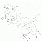 FLHRSEI 1PDC CVO ROAD KING (2002) Задний бампер