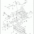 FLHRSEI 1PDC CVO ROAD KING (2002) TRANSMISSION HOUSING & OIL TANK