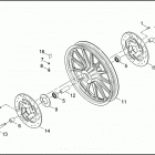 FXD 1GHV DYNA SUPER GLIDE (2002) FRONT WHEEL - CAST