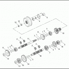 FLTRSEI 1PAC CVO ROAD GLIDE (2000) TRANSMISSION GEARS