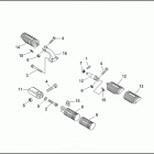 XL1200 1CAP SPORTSTER 1200 (2000) Подножки