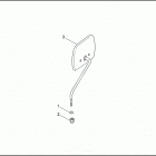 FLHTPI 1FMW ELECTRA GLIDE STANDARD POLICE (2001) Зеркало