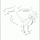 FLTRSEI2 1PCC CVO ROAD GLIDE (2001) Топливный бак