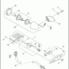 FXDWG2 1PBV CVO DYNA WIDE GLIDE (2001) TAIL LAMP & REAR TURN SIGNALS