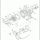 FXDWG2 1PBV CVO DYNA WIDE GLIDE (2001) TRANSMISSION BEARINGS & SIDE COVERS