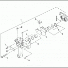 FXD 1GHV DYNA SUPER GLIDE (2001) Задний суппорт