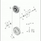 FLTRI 1FSW ROAD GLIDE (2000) SIDECAR WHEEL
