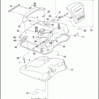 FLTRSEI2 1PCC CVO ROAD GLIDE (2001) TOUR-PAK COVER & BACKREST