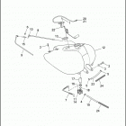 FLHT 1DDV ELECTRA GLIDE STANDARD (2001) FUEL TANK, CARBURETED - FLHT, FLHTC & FLTR