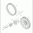 XL1200 1CAP SPORTSTER 1200 (2000) FRONT WHEEL - LACED