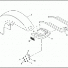 FLHTPI 1FMW ELECTRA GLIDE STANDARD POLICE (2001) FRONT FENDER, BUMPER ASSEMBLY