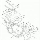 FLHTCI 1FFW ELECTRA GLIDE CLASSIC (2001) FRAME, REAR FORK & JIFFY STAND