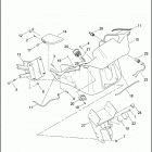 FLTRSEI2 1PCC CVO ROAD GLIDE (2001) INNER FAIRING