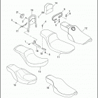 FXD 1GHV DYNA SUPER GLIDE (2001) SEATS & SISSY BAR