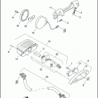 FLTRSEI2 1PCC CVO ROAD GLIDE (2001) TAIL LAMP & REAR TURN SIGNALS
