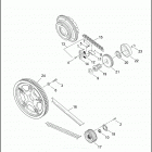 FXDWG2 1PBV CVO DYNA WIDE GLIDE (2001) BELTS, CHAINS & SPROCKETS