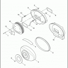 FLHTCUI 1FCW ULTRA CLASSIC (2000) AIR CLEANER - FUEL INJECTED