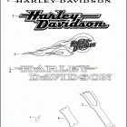 FXD 1GHV DYNA SUPER GLIDE (2001) FUEL TANK TRIM (DECALS)