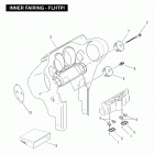 FLHPE FNVY Police Electra Glide (2000) (Japan Escort) INNER FAIRING - FLHTPI