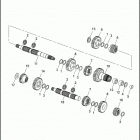 FXR4 1EVL CVO DYNA SUPER GLIDE (2000) TRANSMISSION GEARS