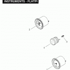 FLHPE FNVY Police Electra Glide (2000) (Japan Escort) INSTRUMENTS - FLHTPI