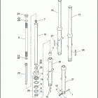 XL1200 1CAP SPORTSTER 1200 (2000) Передняя вилка